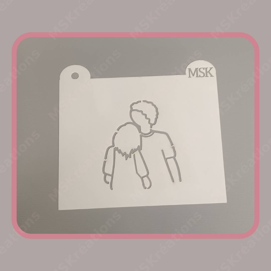 Pochoir / Stencil Couple Bento